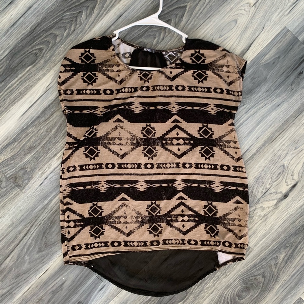 Aztec/Tribal Print Top